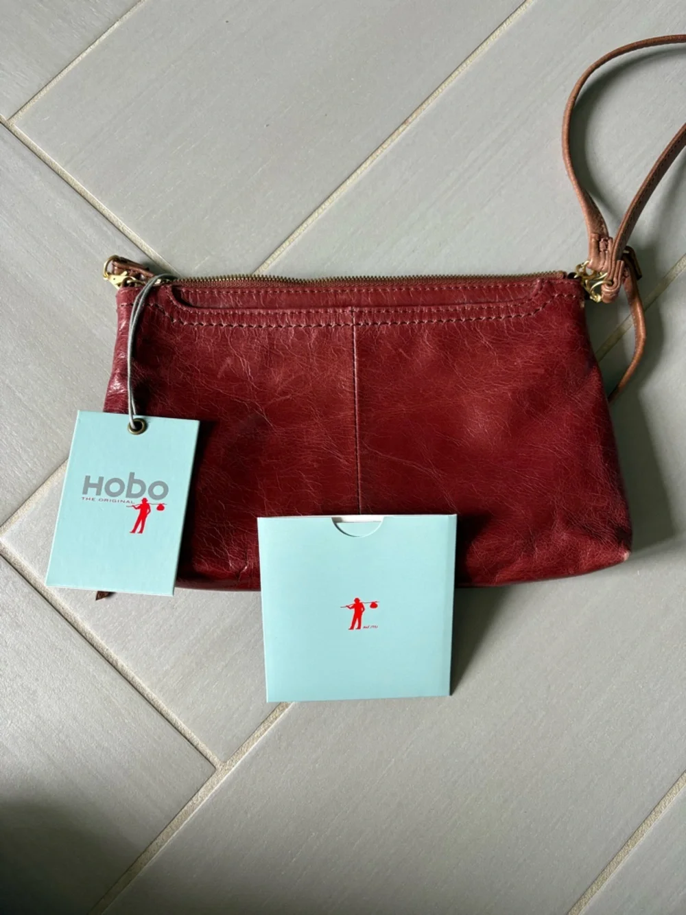 HOBO Darcy Crossbody Polished Leather | Crossbody and Shoulder Bag